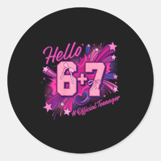 Adesivo 13th birthday girl teenager six seven coquette bow