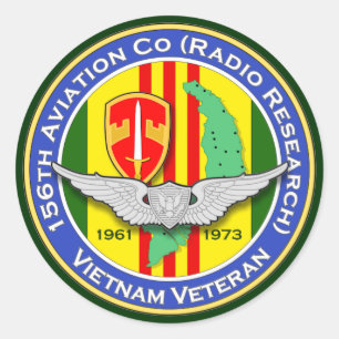 Adesivo 156th Avn Co RR 2b - ASA Vietnam