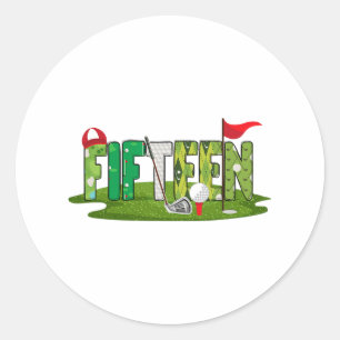 Adesivo 15 Birthday Golf Tema De 15 Anos Crianças De 15 An