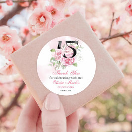 Adesivo 15 Birthday Quinceanera Russo Floral