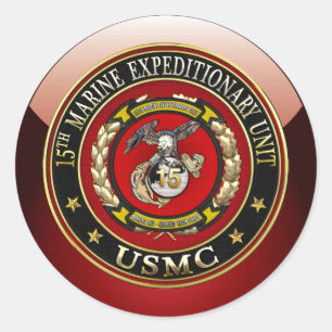 Adesivo 15 Marine Expeditionary Unit (15 MEU) [3D]