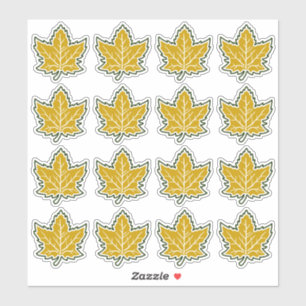 Adesivo 16 Aniversário da Folha de Folha do Canadá 150 Ano