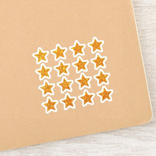 Adesivo +16 Estrelas Brilhantes Recompensa de Estrela Do