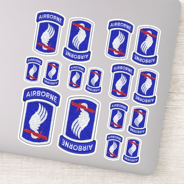 Adesivo 173.ª Brigada Aérea da ABN, Soldados da Sky, Rua d (Detalhe)