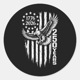 Adesivo 1776 2026 250 Anos Águia Patriótica Bandeira Ameri