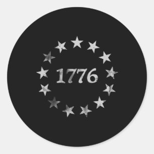 Adesivo 1776 Estilo Vintage Patriótico Usa 4 De Julho