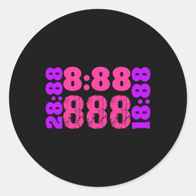 Adesivo 1888.888 Números de anjo 888 (Frente)