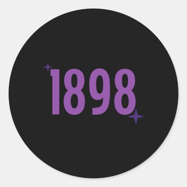 Adesivo 1898 - Roxo Com Faíscas (Frente)
