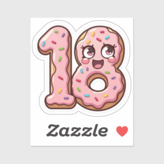 Adesivo 18.º Aniversário