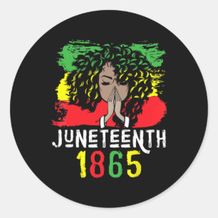 Adesivo 18 de junho de 1865 Camisa Dia da Liberdade Mulher