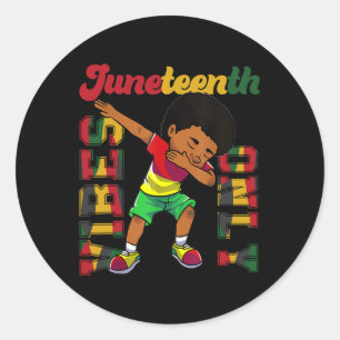 Adesivo 18 de junho de 1865 Dabbing Vibes only Black Afric