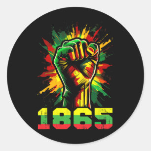 Adesivo 18 de junho de 1865 História Negra Livre Afro-Amer