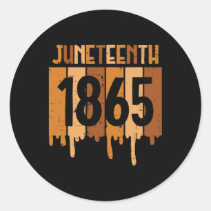Adesivo 18 de junho de 1865 Homens do Orgulho Negro Derrub