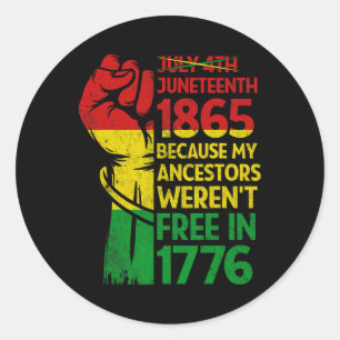 Adesivo 18 de junho de 1865 Melanina Patriótica Africana N