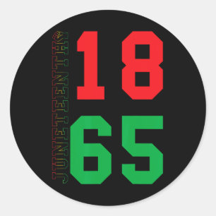 Adesivo 18 de junho de 1865 Orgulhoso Afro-Americano