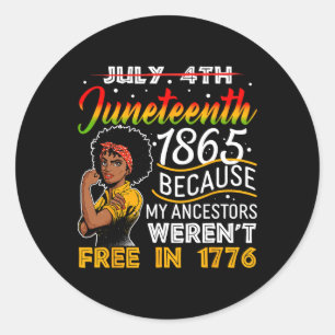 Adesivo 18 de junho de 1865 porque meus ancestrais não est