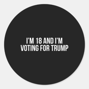 Adesivo 18 E Voto A Favor Do Relatório Conservador Trump 2