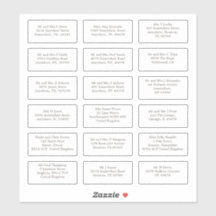 18 Endereços de Nome de Convidado de Casamento Ind