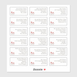 Adesivo 18 Nome de Convidado de Casamento Individual Ender