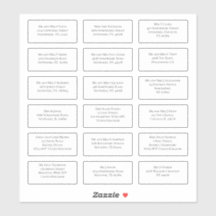 18 Nome do Convidado de Casamento Individual Ender