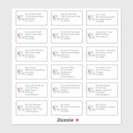 Adesivo 18 Nome do Destinatário Feliz ano novo da Revista 