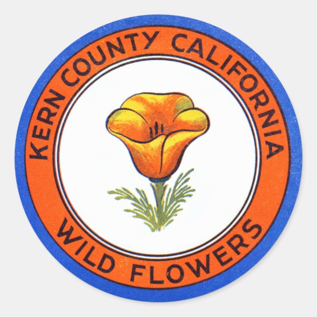 Adesivo 1910 Kern County California (Frente)