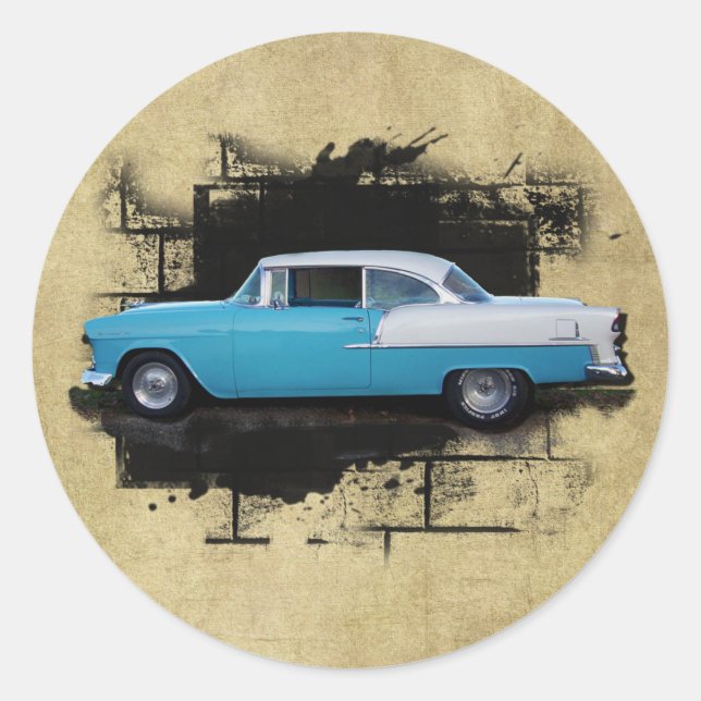 Adesivo 1955 Chevy Bel Air - Classic Cars - Sticker (Frente)