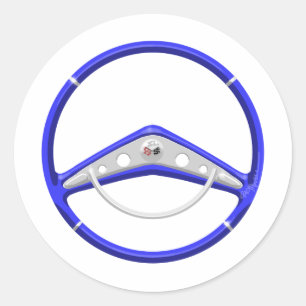 Adesivo 1959 Roda Azul de Direção do Chevrolet