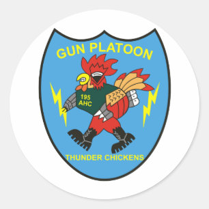 Adesivo 195.ª Helicóptero Contra Agressão