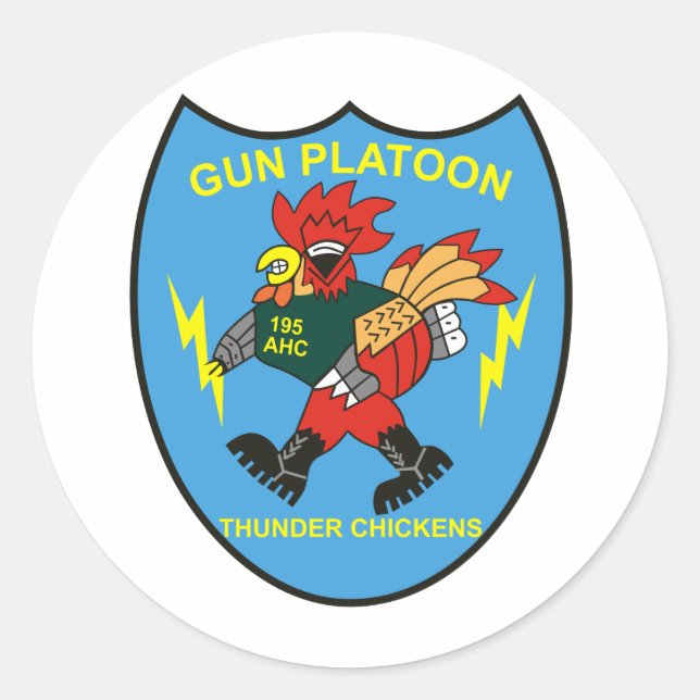 Adesivo 195.ª Helicóptero Contra Agressão (Frente)