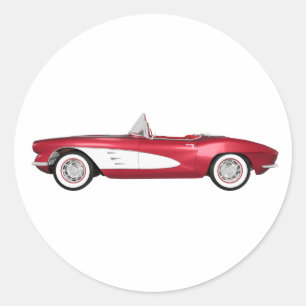 Adesivo 1961 Corvette C1: Candy Apple Finish: