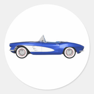 Adesivo 1961 Corvette C1: Término Azul:
