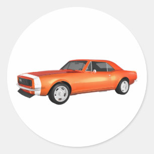 Adesivo 1967 Camaro SS: Término Laranja: Modelo 3D: