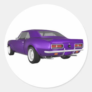 Adesivo 1967 Camaro SS: Término roxo: Modelo 3D: