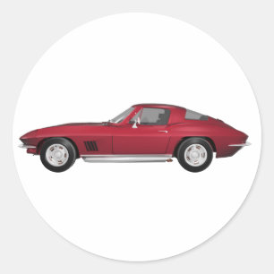 Adesivo 1967 Corvette: Carro desportivo: Candy Apple Finis