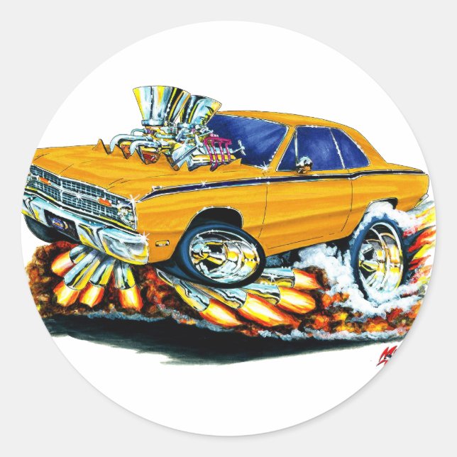 Adesivo 1968-71 Carro Laranja Dart Dart (Frente)