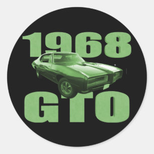 Adesivo 1968 Pontiac GTO Muscle Car Green