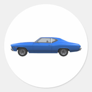 Adesivo 1969 Chevelle SS: Conclusão Azul