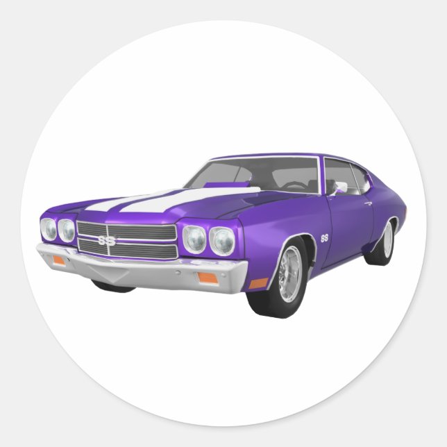 Adesivo 1970 Chevelle SS: Purple Finish: (Frente)