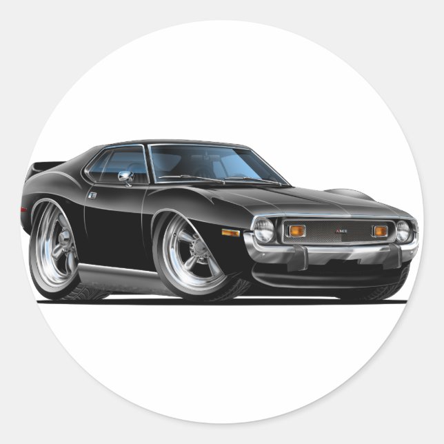 Adesivo 1971-72 Javelin Black Car (Frente)