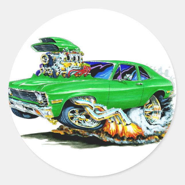 Adesivo 1971-74 Carro Verde Nova (Frente)