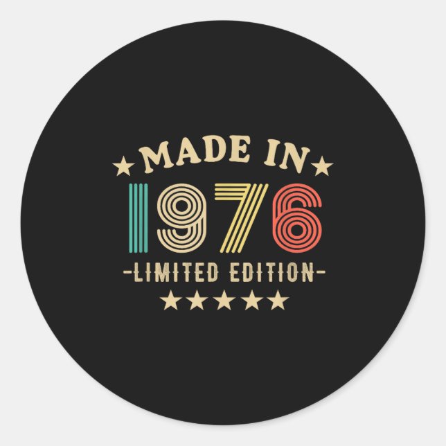 Adesivo 1976 50th Birthday,50th 2026 For Him, Dad,father's (Frente)