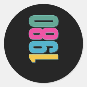 Adesivo 1980 A melhor década