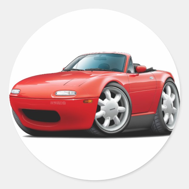 Adesivo 1990-98 Miata Red Car (Frente)