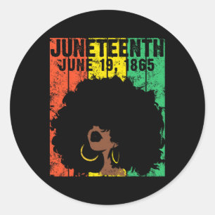 Adesivo 19 de junho de 1865 Ancestrais Afro-Americanos