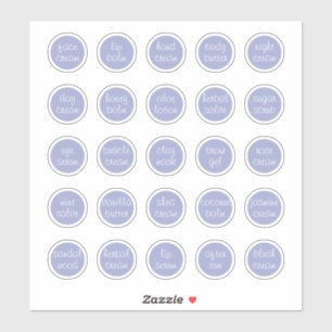 Adesivo 1,14" Frasco Cosmético Mini Personalizável Lavanda