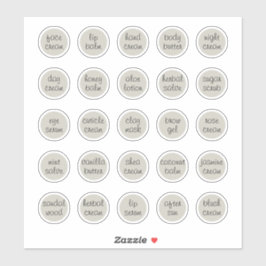 Adesivo 1,14" Frasco Miniatura de Maquiagem Personalizável