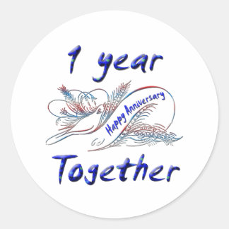 Adesivo 1 ano juntos