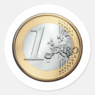 Adesivo 1 EURO- moeda