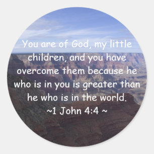 Adesivo 1 John 4:4